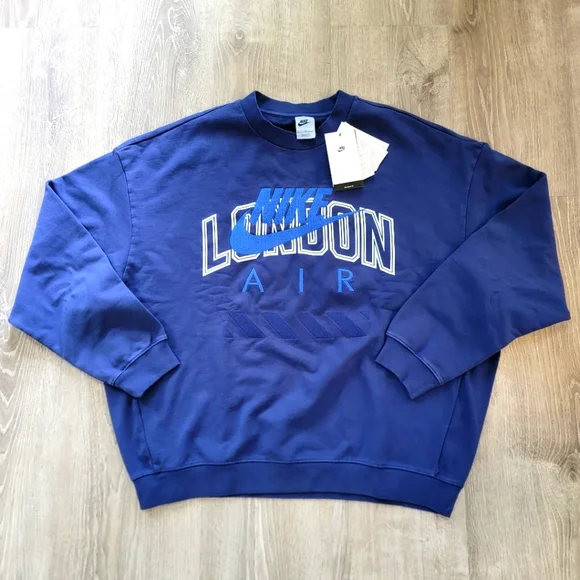 BRAND NEW Nike Air "London" Crew Fleece Men's Size Large - Picture 1 of 8